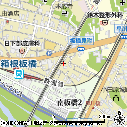 神奈川県小田原市板橋106周辺の地図