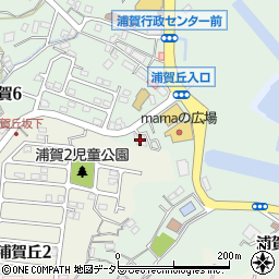 浦賀ダイヤモンドマンション周辺の地図