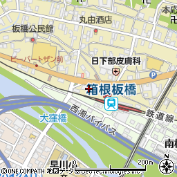 神奈川県小田原市板橋153周辺の地図