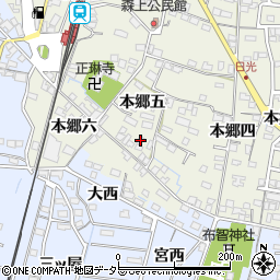 愛知県稲沢市祖父江町森上本郷五87周辺の地図