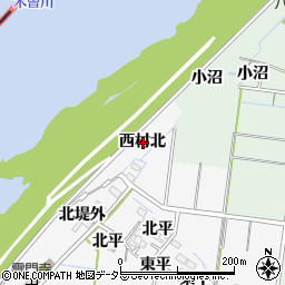 愛知県稲沢市祖父江町神明津西村北周辺の地図