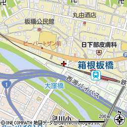 神奈川県小田原市板橋173周辺の地図