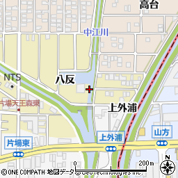 愛知県北名古屋市片場堤外道南周辺の地図