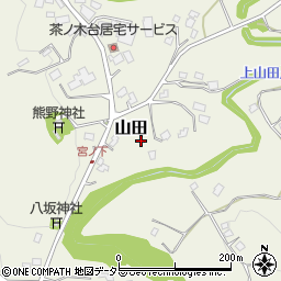 千葉県いすみ市山田周辺の地図