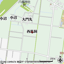 愛知県稲沢市祖父江町馬飼西馬飼周辺の地図