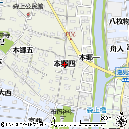 愛知県稲沢市祖父江町森上本郷四周辺の地図