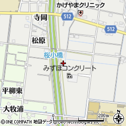 愛知県稲沢市祖父江町桜方海道南周辺の地図