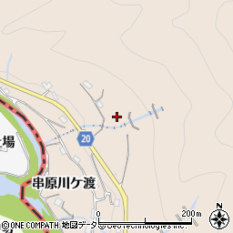 岐阜県恵那市串原川ケ渡周辺の地図