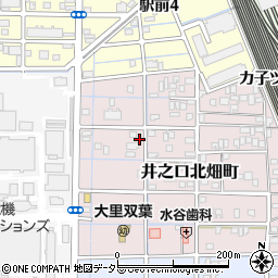 愛知県稲沢市井之口北畑町周辺の地図