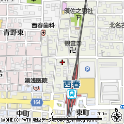 愛知県北名古屋市鹿田西若宮往来東周辺の地図