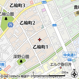 愛知県春日井市乙輪町1丁目56周辺の地図