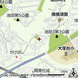 池田諏の宮前公園周辺の地図