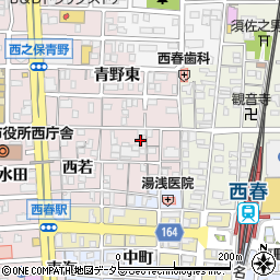 愛知県北名古屋市西之保南若19周辺の地図