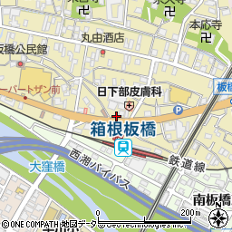 神奈川県小田原市板橋92周辺の地図