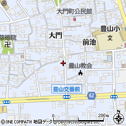 愛知県西春日井郡豊山町豊場鳥居前周辺の地図