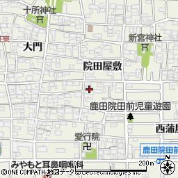 愛知県北名古屋市鹿田院田屋敷304周辺の地図