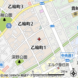 愛知県春日井市乙輪町1丁目54周辺の地図