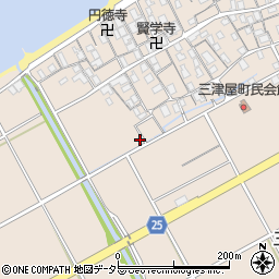 滋賀県彦根市三津屋町1580-1周辺の地図