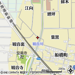愛知県稲沢市船橋町観音裏49周辺の地図