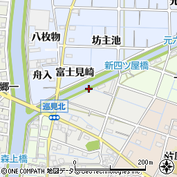 愛知県稲沢市片原一色町三間杁周辺の地図
