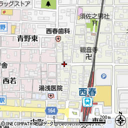 愛知県北名古屋市鹿田海道西周辺の地図