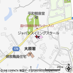 ジャパンスイミングスクール大原周辺の地図