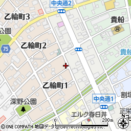 愛知県春日井市乙輪町1丁目50周辺の地図