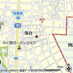 愛知県清須市春日落合周辺の地図