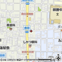 愛知県北名古屋市鹿田南赤土周辺の地図