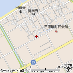滋賀県彦根市三津屋町1556周辺の地図