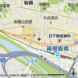神奈川県小田原市板橋180周辺の地図