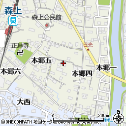 愛知県稲沢市祖父江町森上本郷五60周辺の地図