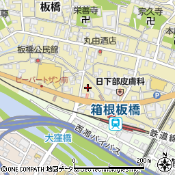 神奈川県小田原市板橋156周辺の地図