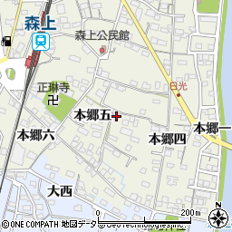 愛知県稲沢市祖父江町森上本郷五64周辺の地図