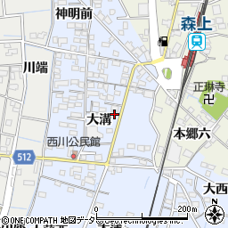 タヅ美容室周辺の地図