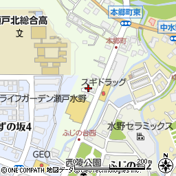 愛知県瀬戸市本郷町313周辺の地図