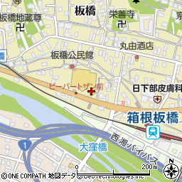 箱根登山トータルサービス株式会社　小田原板橋給油所周辺の地図