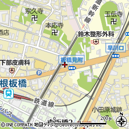 三本コーヒー株式会社　小田原支店周辺の地図