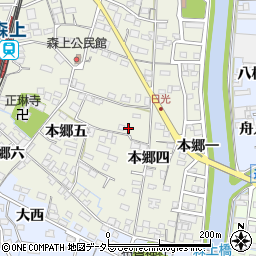 愛知県稲沢市祖父江町森上本郷五53周辺の地図