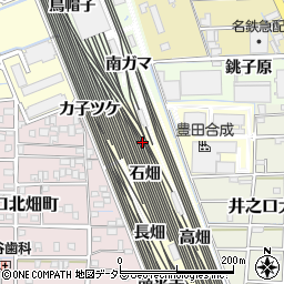 愛知県稲沢市井之口町西四反畑周辺の地図