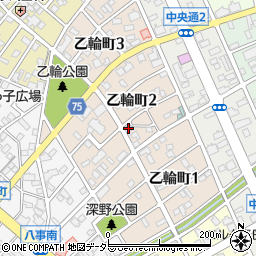 愛知県春日井市乙輪町2丁目104周辺の地図