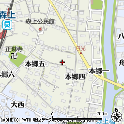 愛知県稲沢市祖父江町森上本郷五52周辺の地図