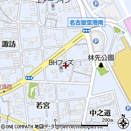 ビジネスホテルフィズ名古屋空港第２駐車場周辺の地図