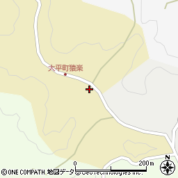 愛知県豊田市大平町（猿楽）周辺の地図