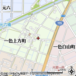 愛知県稲沢市一色上方町周辺の地図