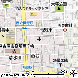 愛知県北名古屋市西之保青野東130-2周辺の地図