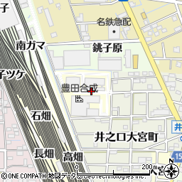 愛知県稲沢市井之口町中四反畑周辺の地図