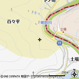 愛知県豊田市須渕町百々平周辺の地図