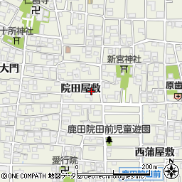 愛知県北名古屋市鹿田院田屋敷314周辺の地図
