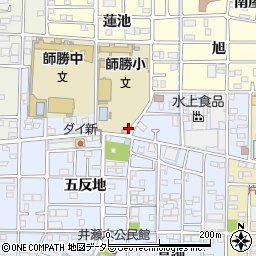 愛知県北名古屋市井瀬木（北五反地）周辺の地図